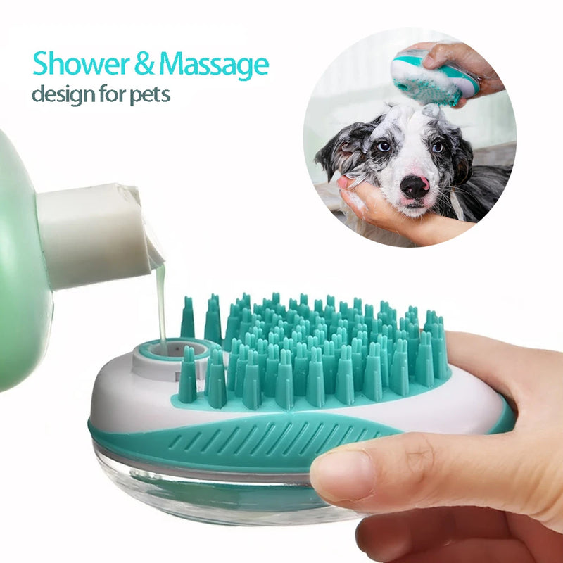 Escova SPA 2 em 1: Banho e Grooming para seu Pet