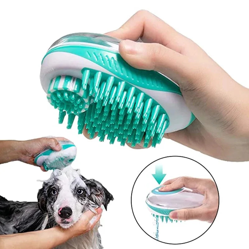 Escova SPA 2 em 1: Banho e Grooming para seu Pet